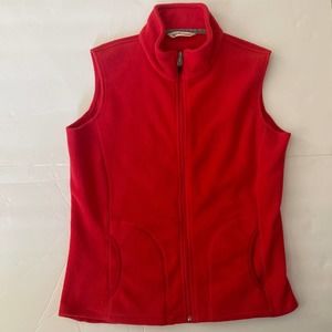 Woolrich Fleece Vest Red Small